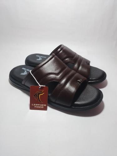 LEATHER TIGER slipper